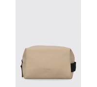 RAINS Beauty case da viaggio impermeabile con zip e manico laterale OS Beige
