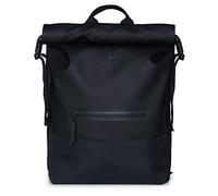 Rains Buckle Rolltop - Zaino impermeabile con rotelle, 19 l, Nero , M