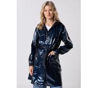 RAINS - Curve Long Jacket W3 NPU Blu - Abbigliamento M Blu