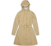 RAINS Curve Long Jacket W3 Sand Taglia: L | Trench Outlet | Donna | Marrone