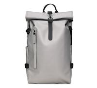 Rains Large Zaino roll-top grigio chiaro, poliestere, unisex, 23L