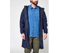 Rains - Giacca lunga impermeabile e antivento - Fishtail Parka W3 Navy per Uomo - Taglia L - Blu navy