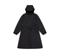 RAINS Giacca lunga A-Line, elegante e leggera, impermeabile, antivento e traspirante, nero, Small