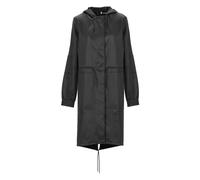 Rains - Impermeabile nero con cappuccio e coulisse - - Coats - Donna - Nero - M