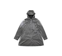 RAINS La A-line W Jacket è un impermeabile da donna caratterizzato dalla sua silhouette a trapezio, che aumenta gradualmente di volume dal petto all'orlo inferiore. La giacca A-line presenta il tradi.