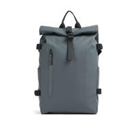 Rains Large Zaino roll-top blu-grigio, poliestere, unisex, 23L
