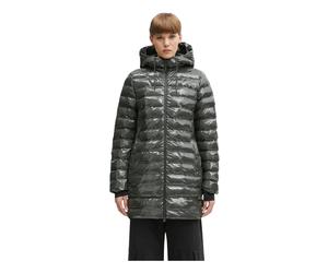 Rains - Lohja Curve Hooded Puffer Coat - - Jackets - Donna - Verde - S