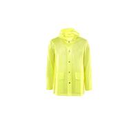 Rains ltd short cappotto con cappuccio foggy neon yellow
