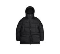 RAINS Parka ALTA LONG PUFFER CARGO J nero | XL