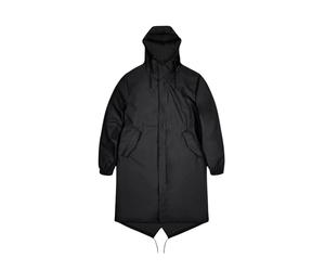 Rains - Parka Fishtail Impermeabile con Cappuccio - -Jackets -Uomo -Nero -XS