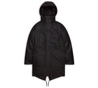 Rains - Parka isolante e impermeabile - Nome Long Parka W3T3 Black per Uomo in Poliestere Riciclato - Taglia L - Nero