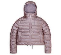 Rains - Piumino impermeabile - W Lohja Short Puffer Jacket Muse per Donne in Pelle - Taglia M - Rosa