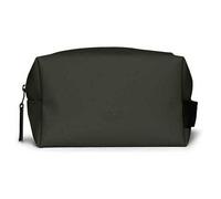 RAINS Pochette Rains "Wash Bag Small" in tessuto impermeabile, unico scomparto, chiusura con zip, manico laterale, colore Verde Verde t.u. Green
