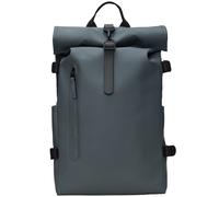 RAINS Rolltop Rucksack Large W3 - Unisex - Blu - Taglia unica- modello 2025