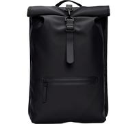 RAINS Rolltop Rucksack W3 - Unisex - Nero - Taglia unica- modello 2025