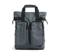 Rains Texel Borsa a zainetto blu-grigio, fibra sintetica, unisex, 16L