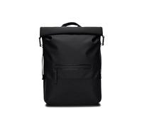 Rains Trail Zaino roll-top nero, poliuretano, unisex, 18L