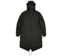 Rains - Veste longue imperméable et coupe-vent - Fishtail Parka W3 Green per Uomo - Taglia M - Verde