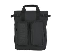 RAINS Zaino nero con tasche uomo e donna UNI | Rains Texel Tote Backpack Green è una borsa impermeabile ibrida progettata per i viaggi brevi. Progettata per adattarsi alla