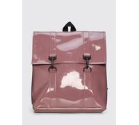 RAINS Zaino MSN impermeabile in poliestere con chiusura a moschettone OS Rosa