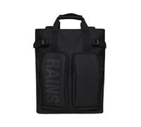 RAINS Zaino nero con tasche uomo e donna UNI