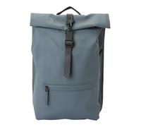 Rains Zaino roll-top blu-grigio, poliestere, unisex, 13L