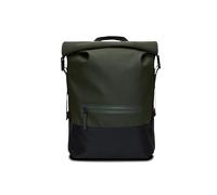 RAINS Zaino Rains Unisex in tessuto 100% poliestere rivestito in poliuretano, modello Trail Rolltop Backpack W3, dimensioni: 47x36x13 cm, capacità 19 litri, tasca con zip esterna, tasca interna imbot.