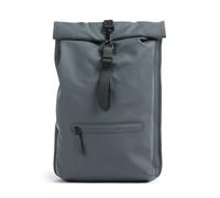 Rains Zaino roll-top blu-grigio, fibra sintetica, unisex, 13L