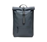 Rains Zaino roll-top blu-grigio, poliestere, unisex, 13L
