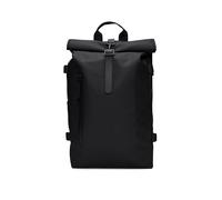 RAINS Zaino Rolltop, zaino impermeabile per uomo e donna, nero, Large, moderno