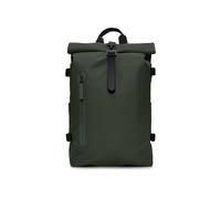 RAINS Zaino Rolltop, zaino impermeabile per uomo e donna, Verde, Large, moderno