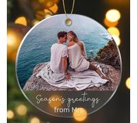 Rainsar Palle di Natale Personalizzate, Ornamenti Natalizi Personalizzati con Foto, Regalo di Natale con Foto, Decorative per L'Albero di Natale, Regalo per Famiglia, Amici - Ricordi del 2024!