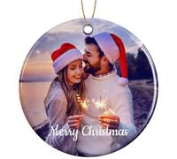 Rainsar Palle di Natale Personalizzate, Ornamenti Natalizi Personalizzati con Foto, Regalo di Natale con Foto, Decorative per L'Albero di Natale, Regalo per Famiglia, Amici - Ricordi del 2024!