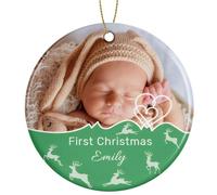 Rainsar Palle di Natale Personalizzate, Ornamenti Natalizi Personalizzati con Foto, Regalo di Natale con Foto, Decorative per L'Albero di Natale, Regalo per Famiglia, Amici - Ricordi del 2024!