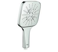 Rainshower SmartActive 130 Cube Manopola Doccia a 3 Getti, SuperSteel
