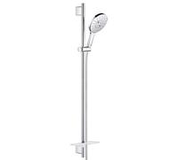 Grohe Rainshower SmartActive set doccia con asta saliscendi e mensola, 3 tipi di getto, 26593000, Rainshower SmartActive cromo [Rubinetteria Bagno > Set Doccia]