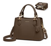 RAINSMORE Borsa Donna Borsa Tracolla Donna in Pelle PU Impermeabile Borsette a Spalla Media Elegante per Lavoro Scuola