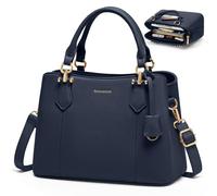 RAINSMORE Borsa Donna Borsa Tracolla Donna in Pelle PU Impermeabile Borsette a Spalla Media Elegante per Lavoro Scuola