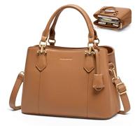 RAINSMORE Borsa Donna Borsa Tracolla Donna in Pelle PU Impermeabile Borsette a Spalla Media Elegante per Lavoro Scuola