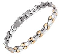 Rainso bracciale da donna in titanio con forti magneti, in sacchetto regalo + strumento per la rimozione in omaggio