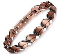 Rainso Bracciale Magnetico Da Donna In Rame Puro - Elegante Sollievo Dal Dolore Per Artrite, In Confezione Regalo Nera