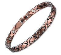 RainSo, braccialetto magnetico regolabile in rame, contro l'artrite, da donna