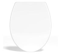 Rainsworth Copriwater Tavoletta WC Universale, Sedile WC a Forma O, Chiusura Rallentata, Cerniere Regolabili, Tavoletta Water Antibatterico, Carico Massimo 150 kg, Bianco