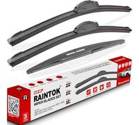RAINTOK Windshield Wiper Blades Replacement for 2009-2013 Chevy Suburban 1500 2500 & 2009-2013 Chevrolet Chevy Tahoe Front Rear Wipers Blade Set - 22" 22" 12"