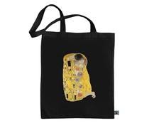 rainUP Borsa Dipinti Classici dell'Arte Tote Bag 100% Cotone Ecologico Fairtrade - Design esclusivo e durevole, ideale per lo shopping e l'uso quotidiano, Il bacio - Klimt, 38 x 42 cm