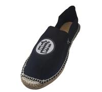 rainUP Scarpe Dragon Nero Kanji Kame Uniche Jute Tela Sparto - Unisex- Espadrillas Tela 100% cotone ecologico design Ball Manga Anime, Nero , 39 EU