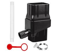 Rainwater Collection System | 1 x Rain Barrel Diverter Kit | Downspout Diverter For Colander, Filtration Valve, Standard Gutter Downspout, Adjustable Diverters For 2 X 3inch Standard Downspouts