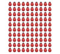Rainway 100 mini coccinelle in legno, autoadesive colorate a forma di coccinella portafortuna, 14 x 19 mm, accessori fai da te per scrapbooking, decorazioni di nozze, regali e decorazioni per feste