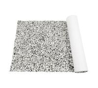 RainWeel 240 x 90 cm, Rivestimento in Schiuma Eva per Pavimenti in Teak, Autoadesivo Pavimento Barca, Tappeto Antiscivolo per imbarcazioni, Colore Grigio/Nero/Bianco