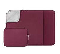 RAINYEAR 11 pollici Laptop Sleeve Custodia morbida fodera soffice con custodia accessori, compatibile con 11,6 pollici MacBook Air, 11 pollici Notebook Computer Tablet Chromebook, Rosso